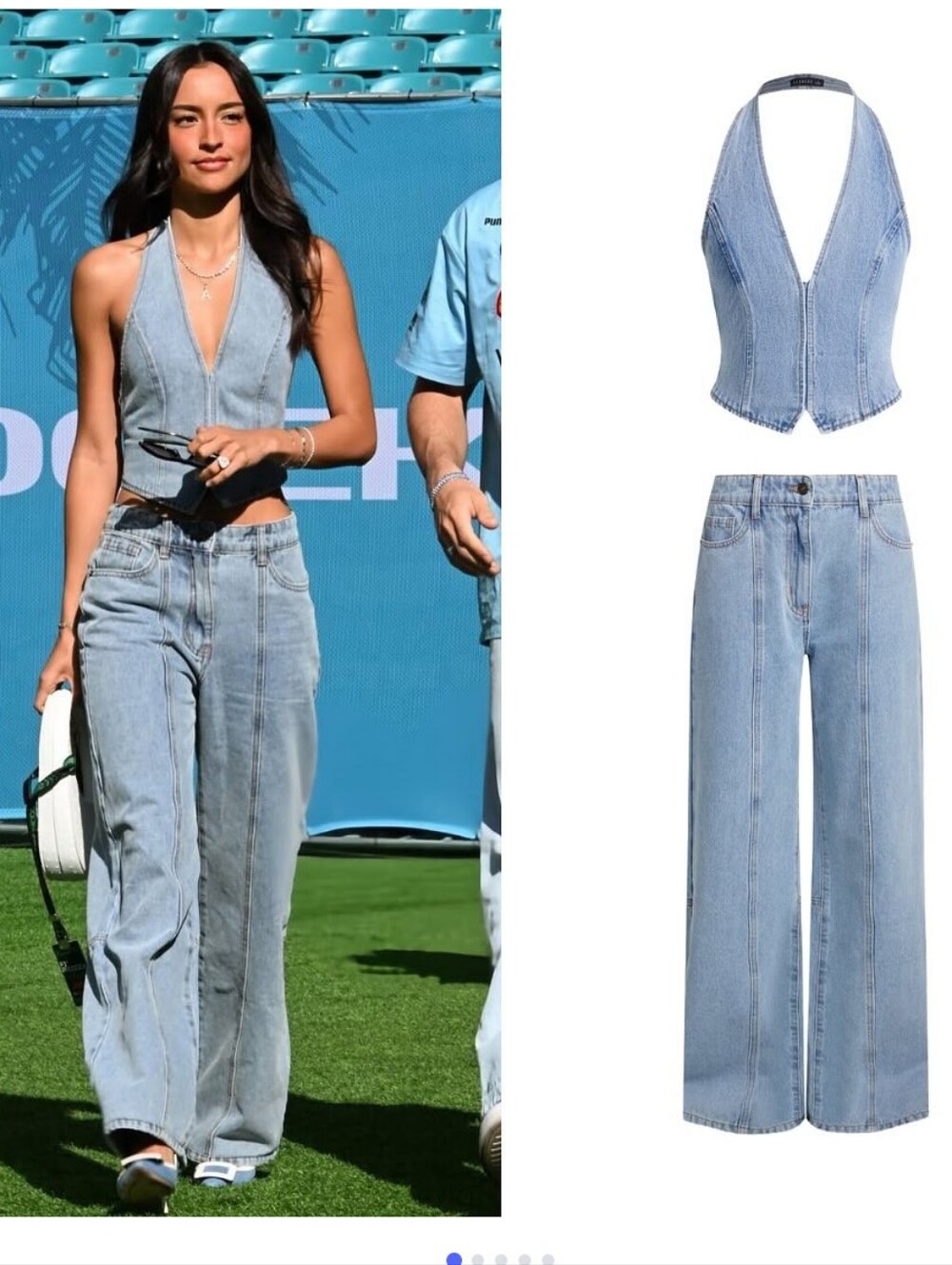 Lioness Je Suis Haulter And Dawson Jeans Sold As A Set Color Washed Blue